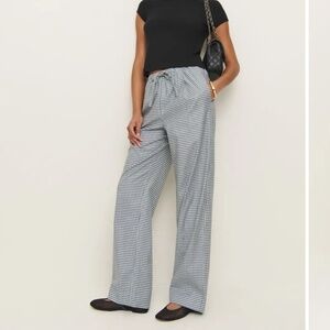 Reformation Micah Poplin Pant Grey - Size S